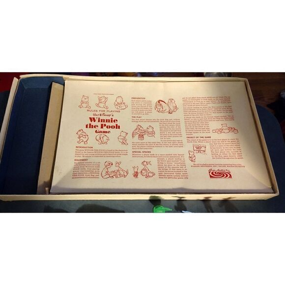 Winnie The Pooh Game Vintage Board Game - (Walt Disney, 1964) Complete Parker Br - Picture 5 of 7